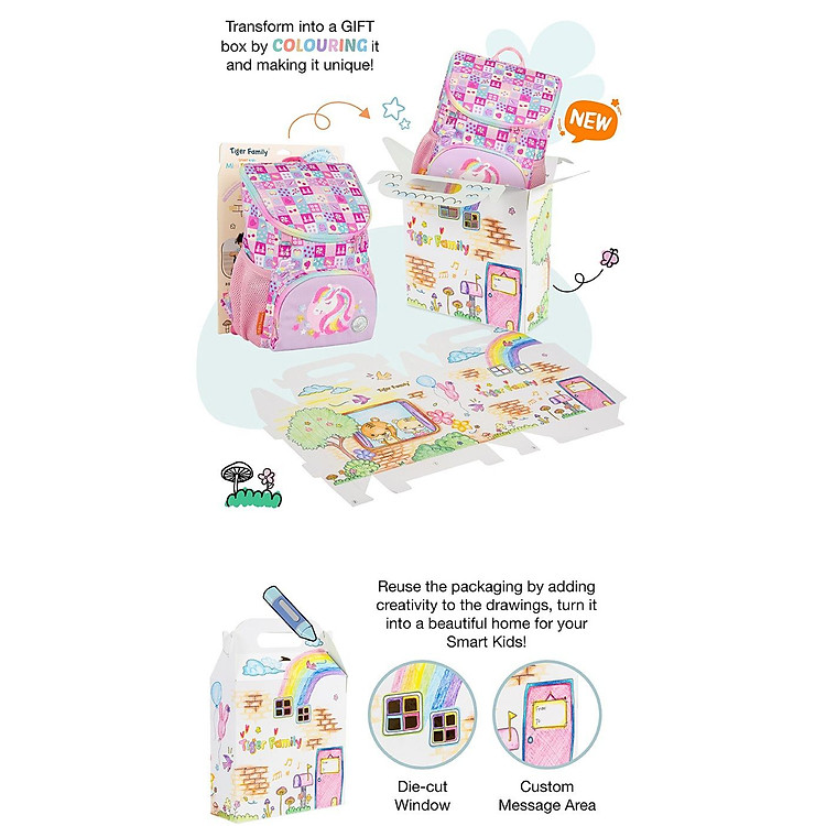 Ba Lô Mầm Non Smart Kids Dear Friends Mini Backpack - Dragon Ace - Ảnh 2