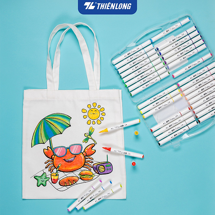Bút Sơn Thiên Long Colokit 24 Màu (Acrylic Markers 2 đầu ngòi) - Ảnh 6