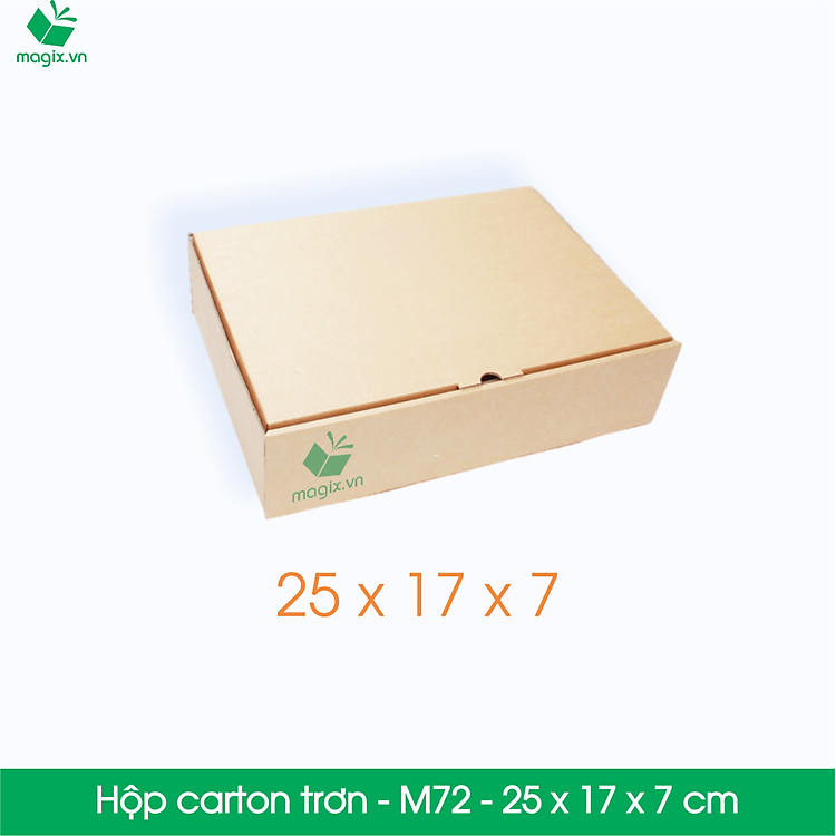 Hộp carton trơn M72 (100 chiếc)
