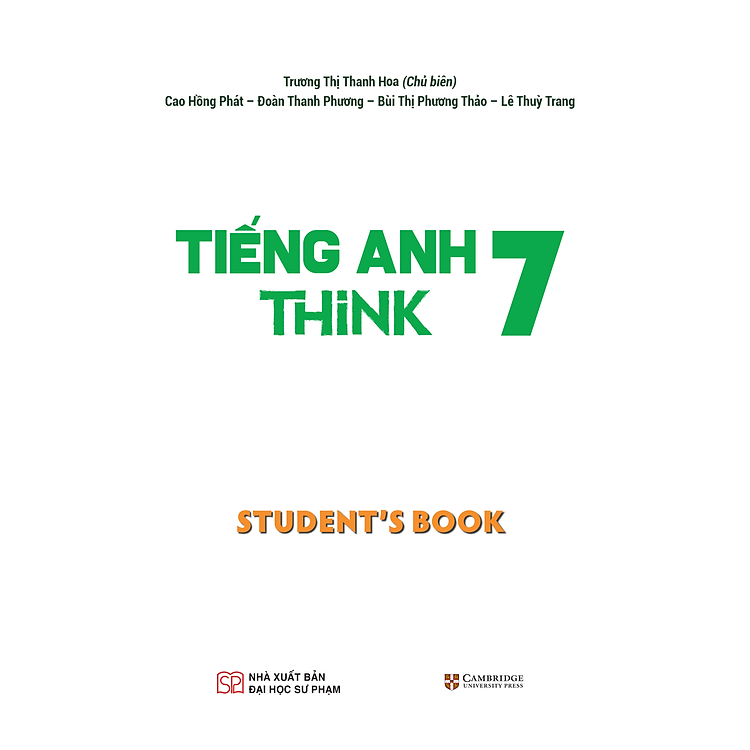 Tiếng Anh 7 Think - Student's Book - Ảnh 6