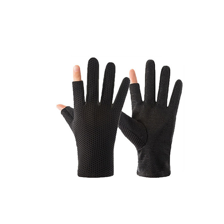 Găng tay chống nắng thể thao nam/nữ hở ngón dùng chơi gofl, lái xe, cầm nắm vật dụng chắc chắn, thao tác điện thoại cảm ứng dễ dàng thuận tiện