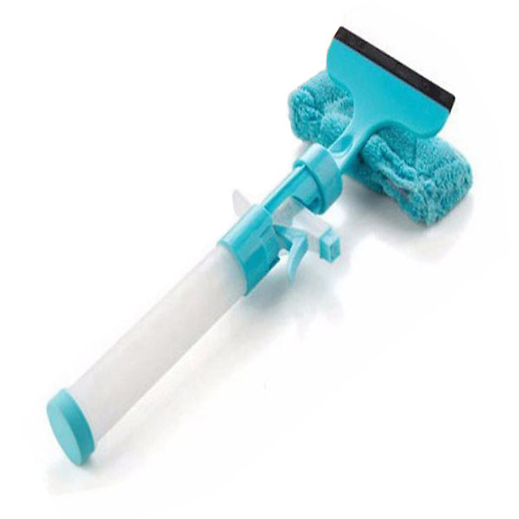 Dụng cụ lau kính cầm tay có bình xịt nước đa năng