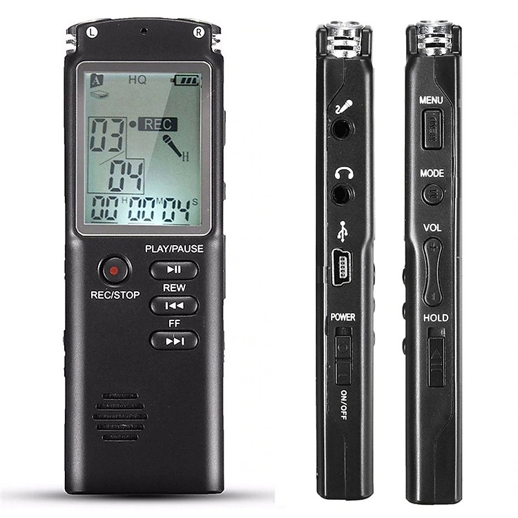 Máy Ghi Âm Chuyên Nghiệp T60 Tích Hợp Micro Âm Thanh Kỹ Thuật Số Màn Hình LCD Công Nghệ VAR/VOR Hỗ Trợ Nghe Nhạc Mp3 AnZ - Thời Gian Ghi Âm Lên Tới...