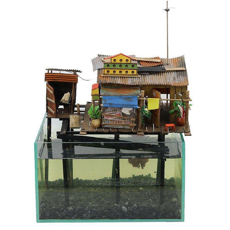 Mô Hình Gỗ DIY Xóm Nhà Sàn Chính hãng Ưu đãi - Hình ảnh 2