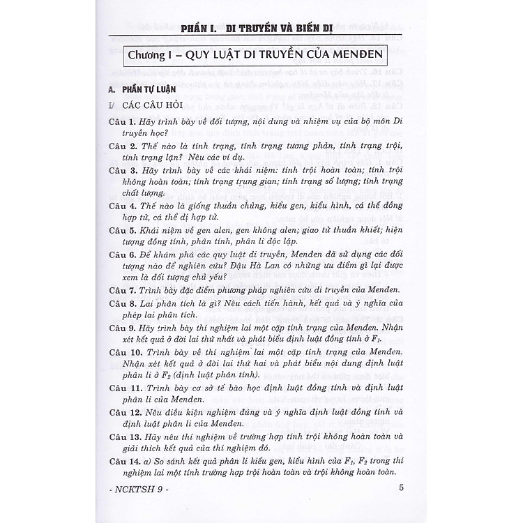Nâng Cao Kiến Thức Sinh Học Lớp 9 (Tái Bản) - Ảnh 6
