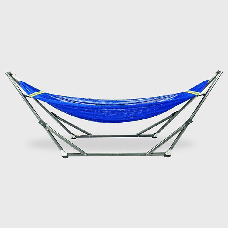 Bộ khung võng xếp THÁI SƠN ống tròn chất liệu sắt sơn tĩnh điện + Võng Lưới ( HÀNG CHÍNH HÃNG - ĐỔI TRẢ MIỄN PHÍ )