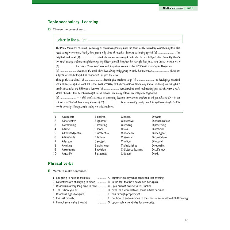 Destination C1 And C2 - Grammar And Vocabulary with Answer Key - Ảnh 9
