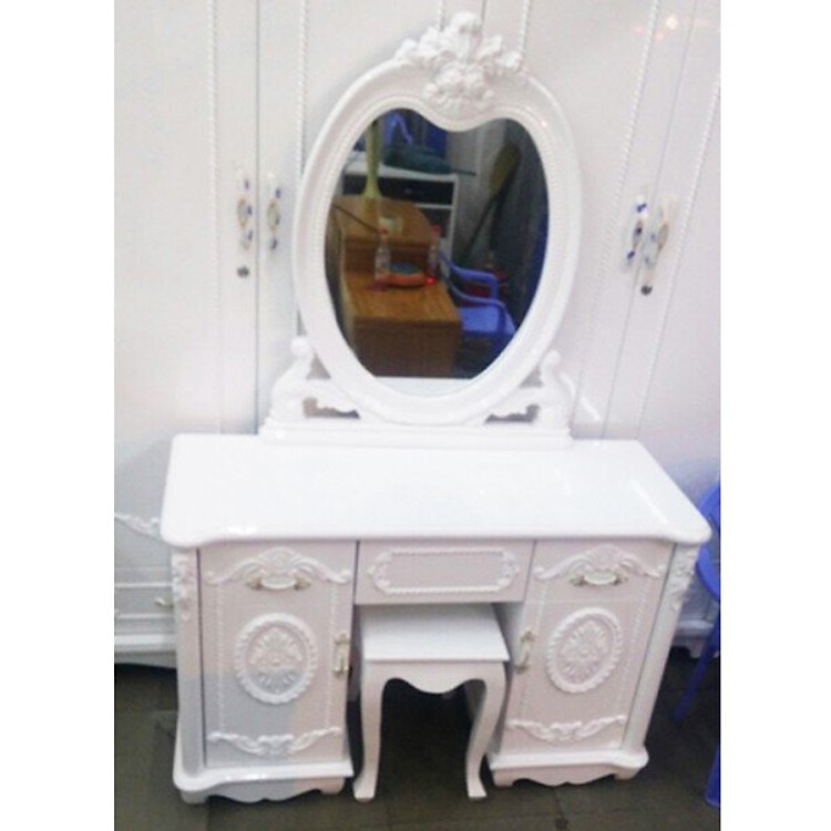 Bàn trang điểm cổ điển gỗ Malaysia 1m2 - 7706