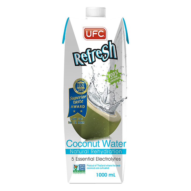 Nước Dừa Tự Nhiên 100% Natural Coconut Water UFC (1L)