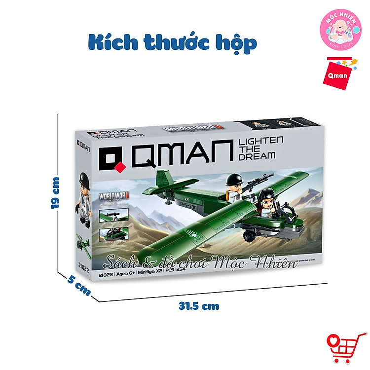 Đồ chơi xếp hình Qman 21022 - Tàu Lượn Chính hãng Giá rẻ - Hình ảnh 2