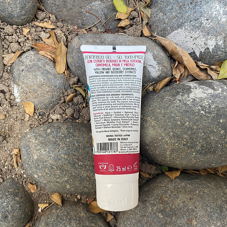 Kem đánh răng trẻ em hữu cơ cherry Chính hãng Tiết kiệm - Hình ảnh 3