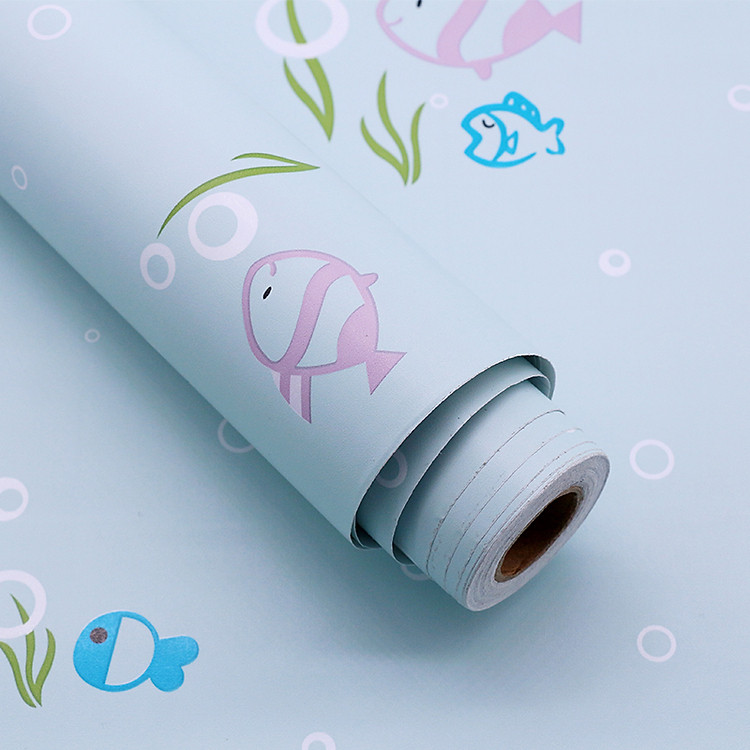 5M Giấy Dán Tường -Decal dán tường Đại Dương Xanh