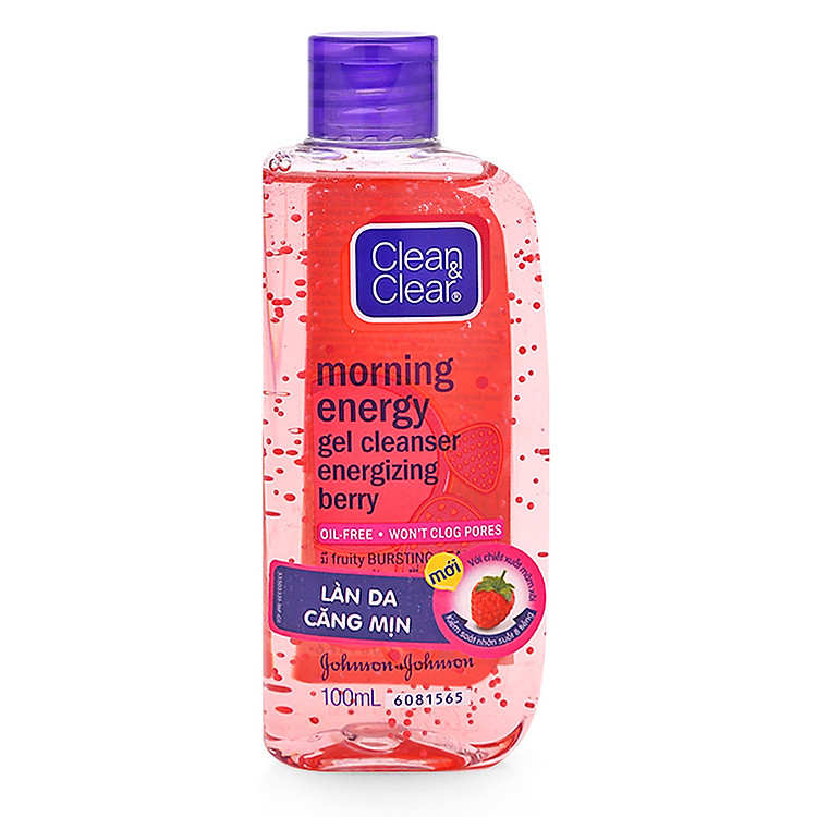 Sữa Rửa Mặt Clean&Clear Morning Energy Gel Cleanser Energizing Berry (100ml) - 8850007652076