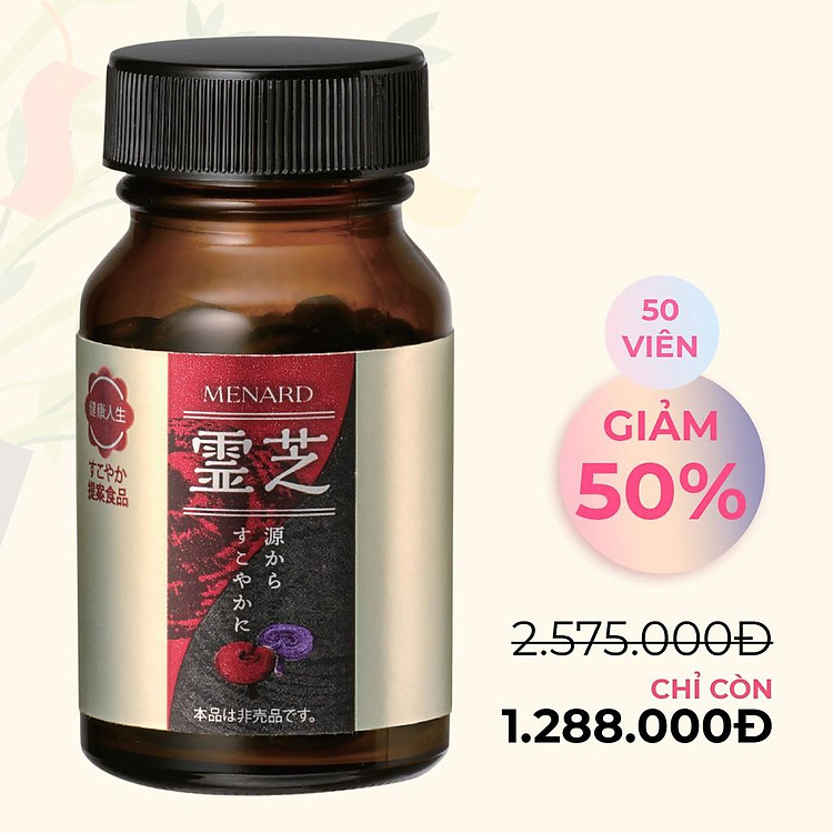 Viên Uống Linh Chi Menard Reishi Tăng Đề Kháng (1 hộp x 50 viên)