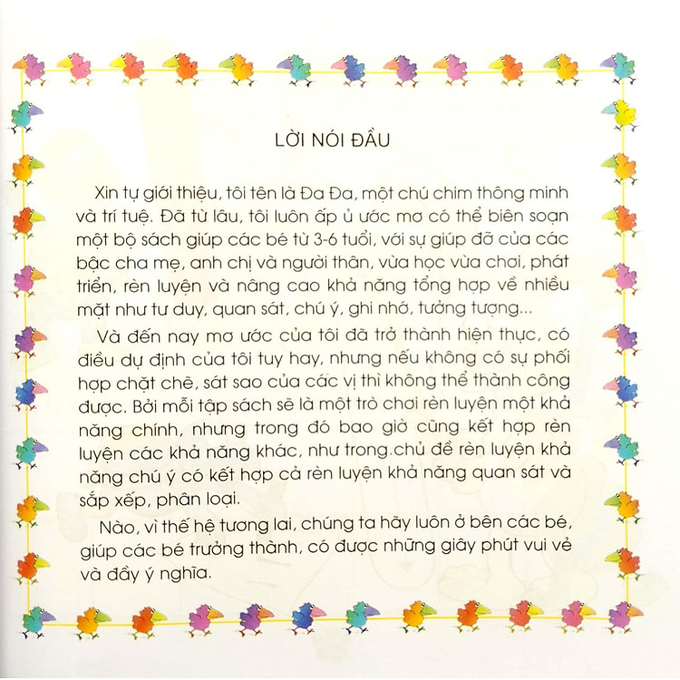 Sân Chơi Trí Tuệ Của Chim Đa Đa - Trò Chơi Rèn Luyện Khả Năng Nhận Thức (Tái Bản 2022) - Ảnh 2