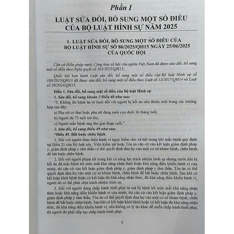 Bộ Luật Hình Sự năm 2015 sửa đổi, bổ sung năm 2017, 2025 và Các Văn Bản Hướng Dẫn Thi Hành (V2593D) - Ảnh 4