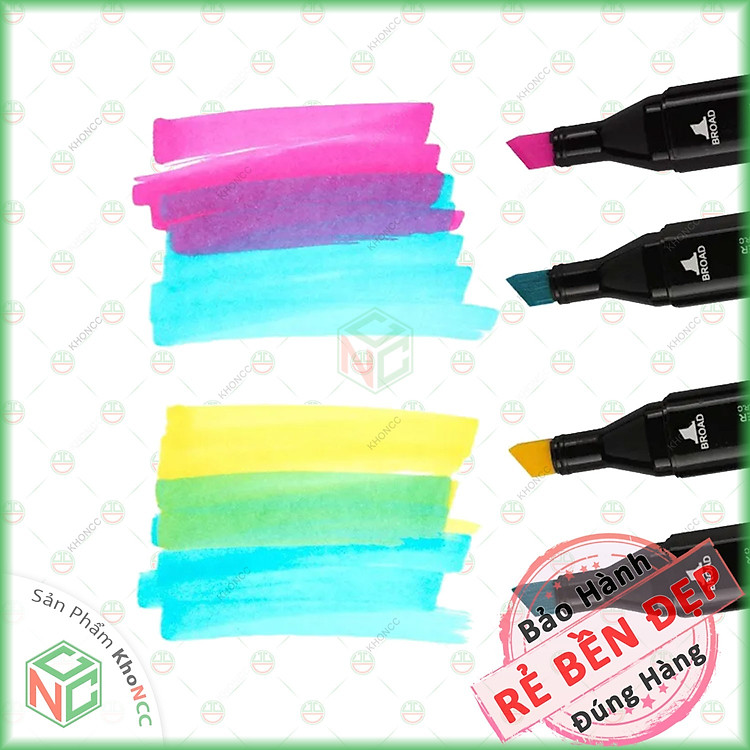 Hộp Bút Dạ Quang 48 Chi Tiết (kèm túi đựng) - Ảnh 2