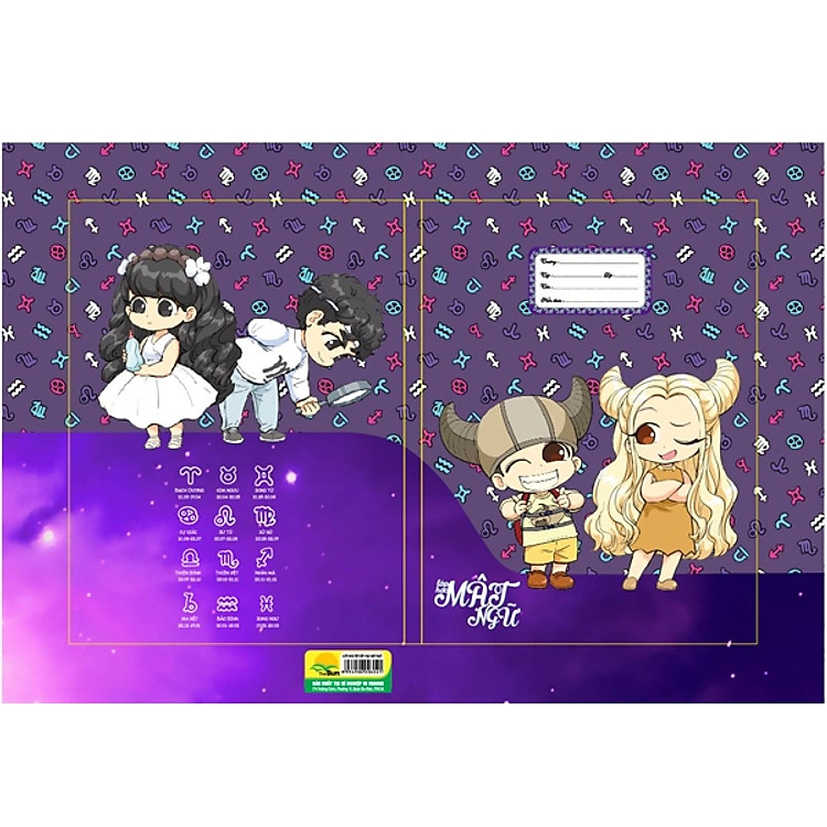 Bộ 2 Giấy Bao Tập Lớp Học Mật Ngữ (10 Tờ/xấp) - Mẫu 10