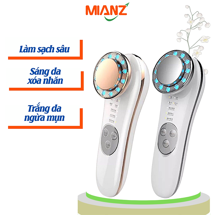 Máy massage mặt MIANZ nâng cơ điện di tinh chất mát xa mặt, làm sạch, trẻ hóa chăm sóc da mặt