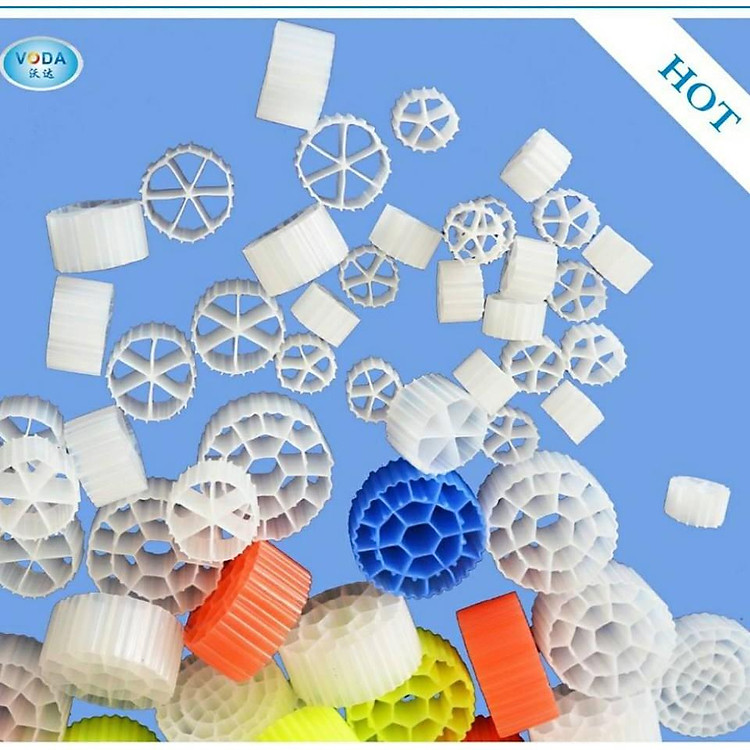 Hạt kaldnes lọc nước - hạt Kanet vật liệu lọc nước hồ cá, nuôi vi sinh, bể cá cảnh