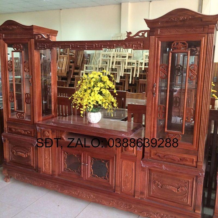 kệ tivi gỗ tự nhiên