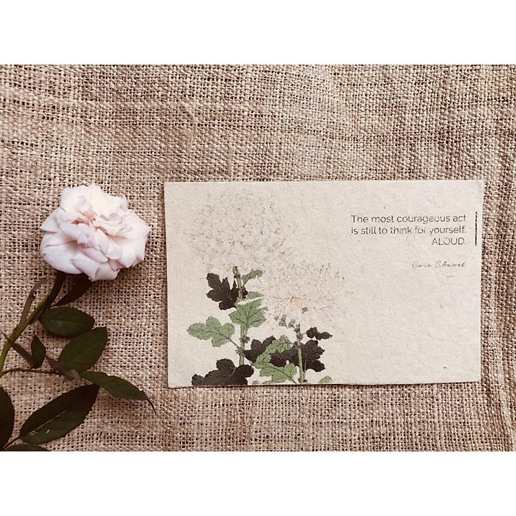 Thiệp giấy dó dành cho phụ nữ (1 chiếc) - Ảnh 2