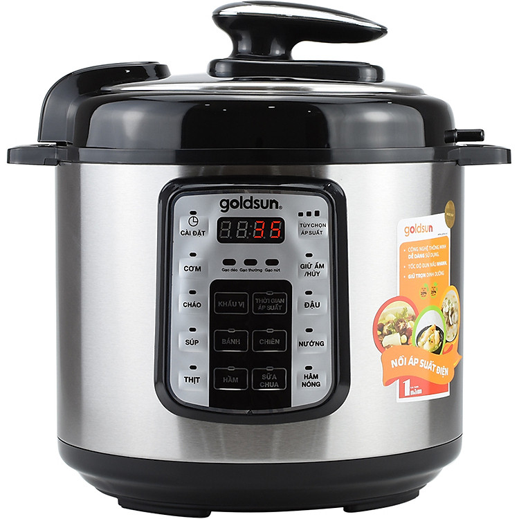 Nồi Áp Suất Điện Tử Goldsun CD4701 (6L) - Hàng Chính Hãng