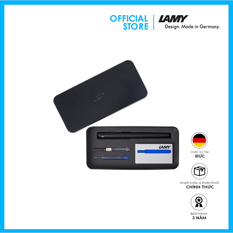 Bộ Giftset Lamy Studio LX All Black 066 (Ngòi M)