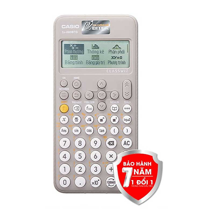 Máy Tính Casio Fx-880BTG (TL) Xám + Bút Bi Pilot BP-1RT