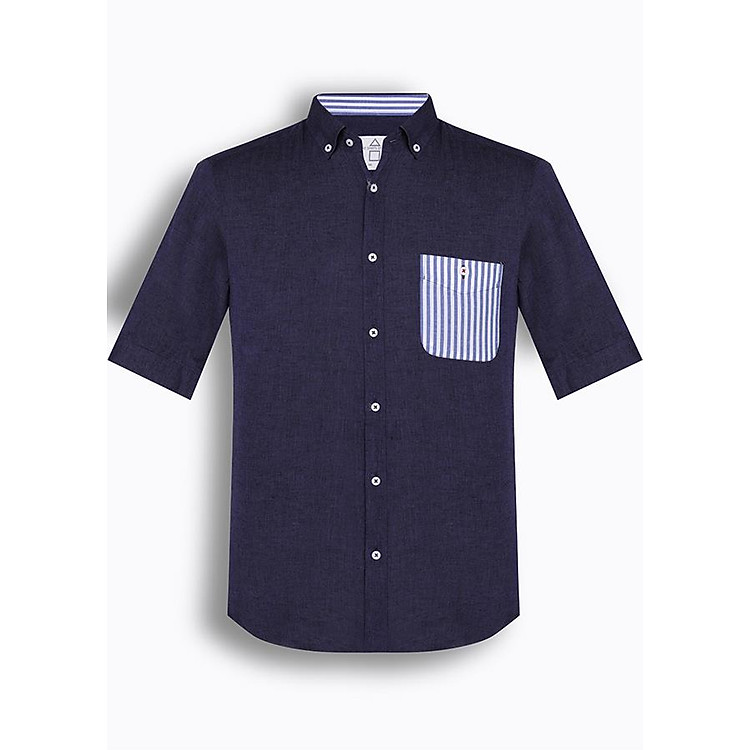 Áo Sơ Mi Nam Tay Ngắn Họa Tiết The Shirts Studio Hàn Quốc TD42C1213