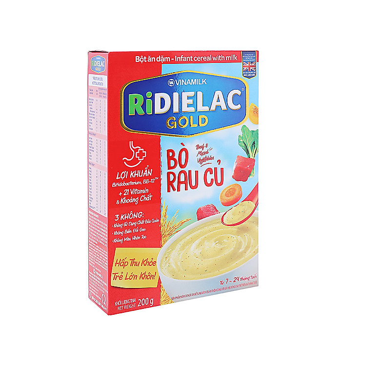 Bột ăn dặm Ridielac Gold 200g Chất lượng Giá tốt - Hình ảnh 3