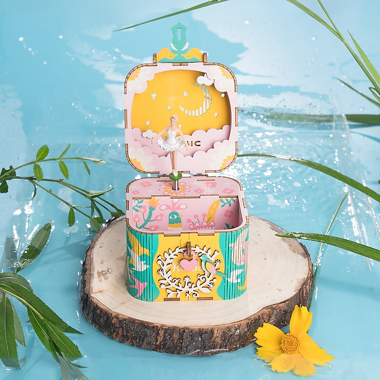 Hộp nhạc Dancing Ballerina DIY Robotime