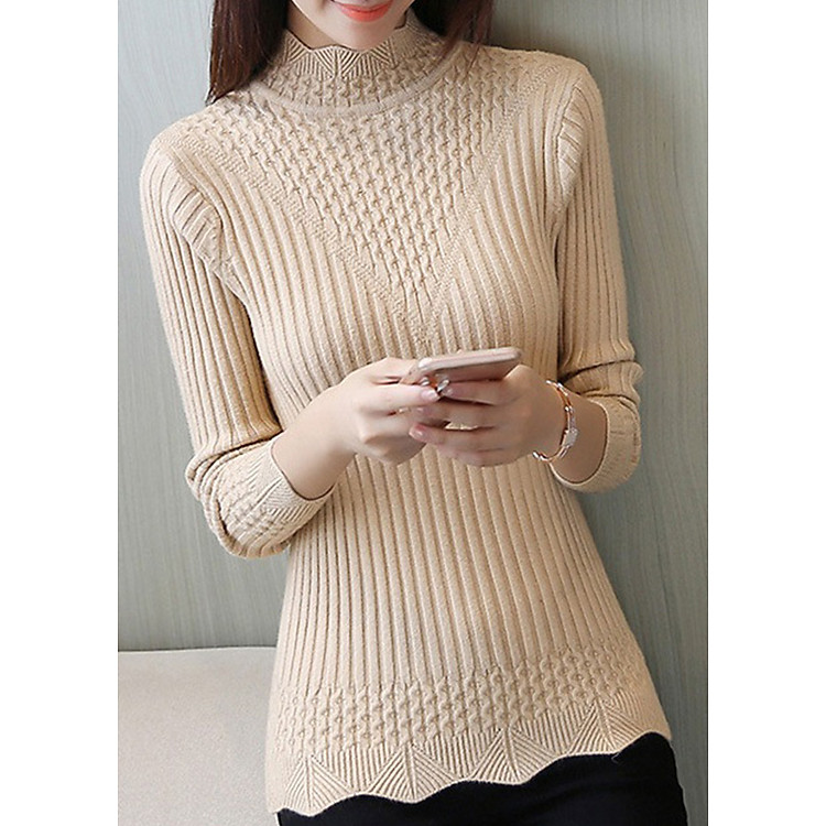 Áo len nữ họa tiết xinh xắn al22th