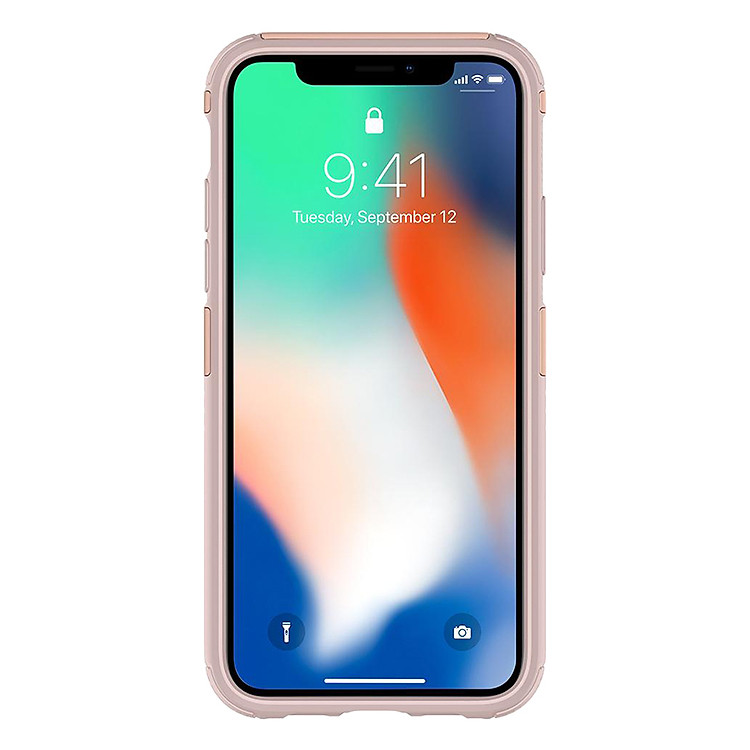 Ốp Lưng iPhone X Spigen Hybrid Armor - Blush Gold - Hàng Chính Hãng