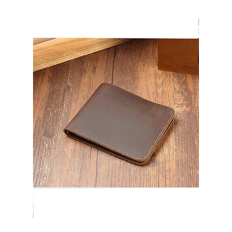 Ví Da Bò Sáp Khâu Tay Nguyên Tấm