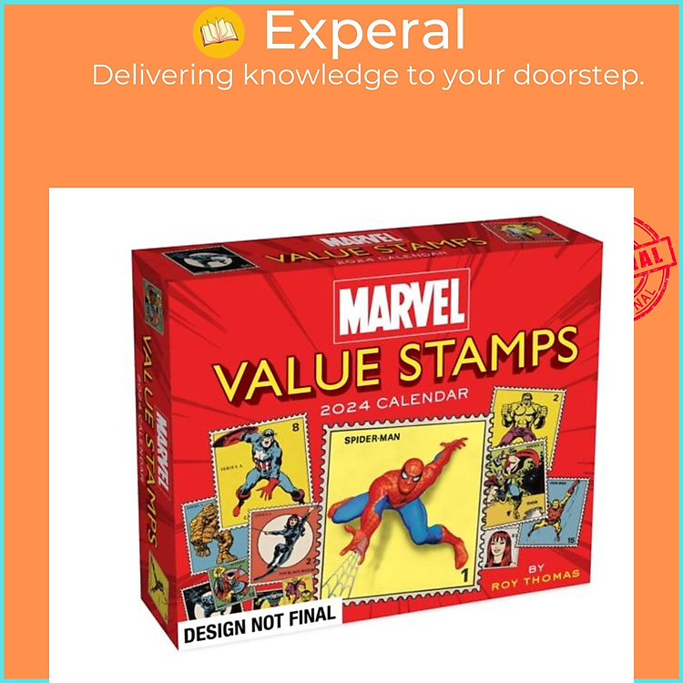 Sách - Marvel Value Stamps 2024 Day-to-Day Calendar by Marvel Entertainment (UK edition, paperback)