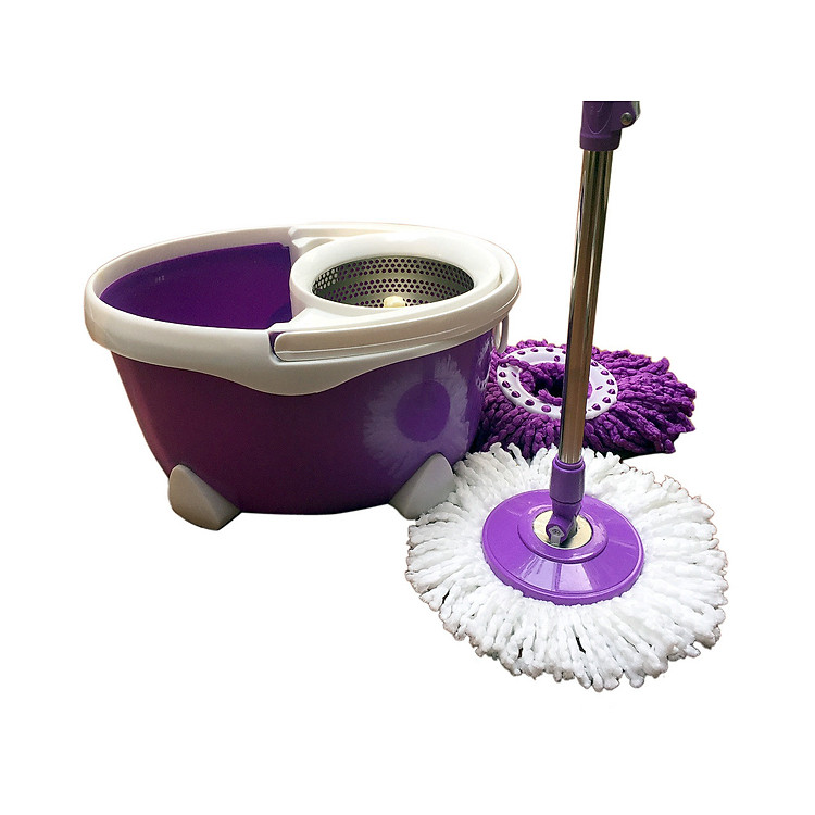 Bộ chổi lau nhà Ánh Dương AD2190( lồng inox mâm nhựa 2 bông) - Màu ngẫu nhiên
