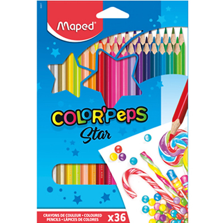 Chì màu Maped (36 màu)