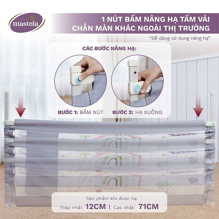 Thanh chắn giường Mastela 015 Hello Baby Chính hãng Giá tốt - Hình ảnh 3