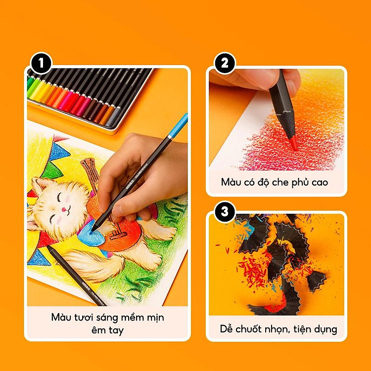 Hộp Bút Chì Gỗ Đen Black Wood (12 chiếc) - Ảnh 4