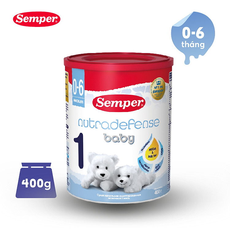 Sữa bột Semper Nutradefense Baby 400g Tin cậy Ưu đãi - Hình ảnh 2