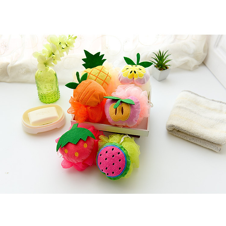 Mua Bộ 3 Bông Tắm Hình Trái Cây Chính hãng Ưu đãi - Hình ảnh 3