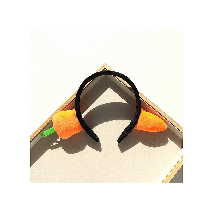 (Bản gọng đen) Bờm tóc Cà rốt cá thu cài buộc tóc dễ thương phong cách Hàn Quốc tặng ảnh Vcone