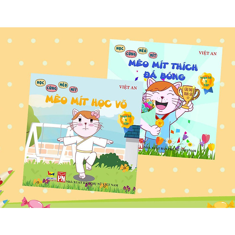 SÁCH RÈN LUYỆN KĨ NĂNG CHO BÉ – COMBO HỌC CÙNG MÈO MÍT (tập 1 + 2)