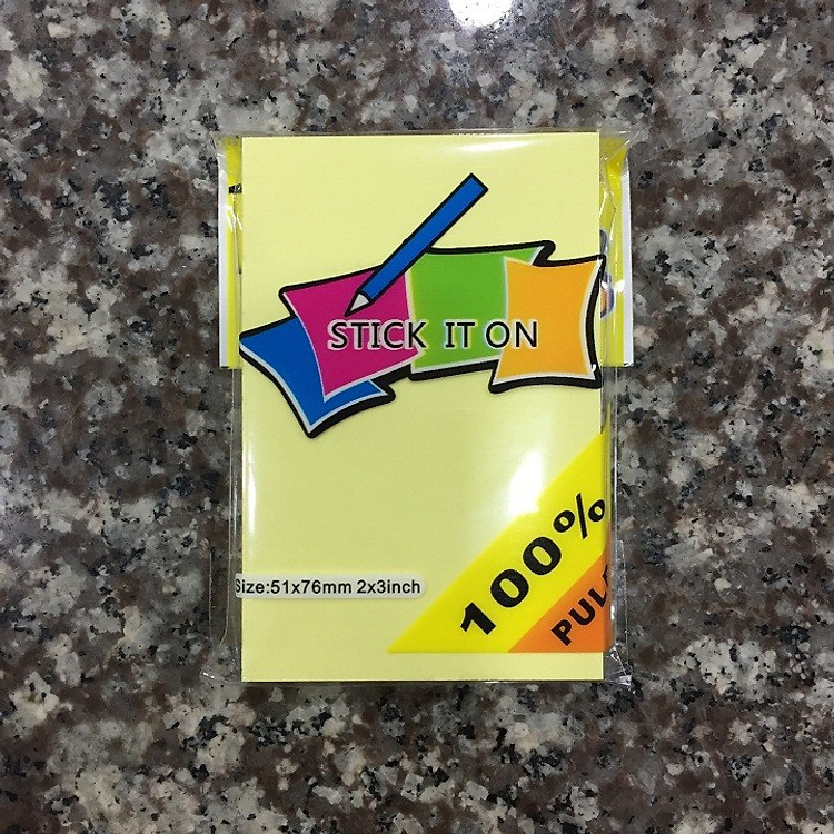 Giấy Note Ghi Chú Có Keo 2 x 3 (Combo 5 xấp)