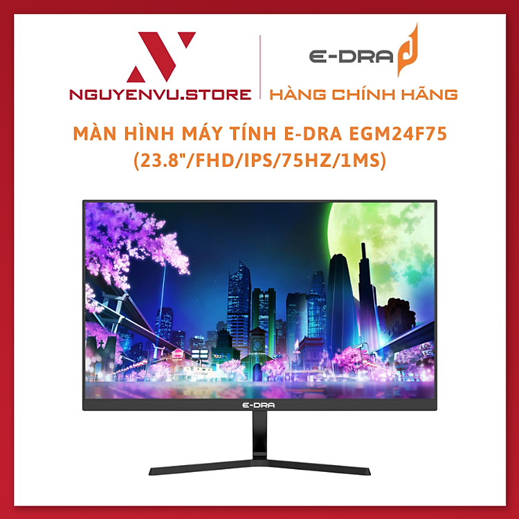 Màn hình máy tính E-dra EGM24F75 (23.8"/FHD/IPS/75Hz/1ms) - Hàng Chính Hãng