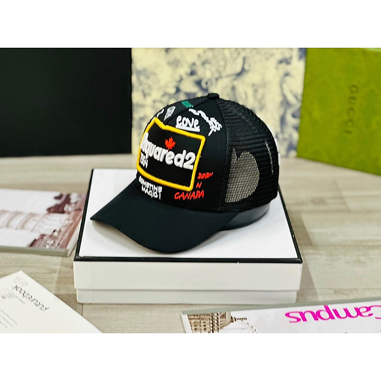 Mũ lưỡi trai, nón kết cho DS2 khoá nút thời trang nam nữ vải kaki phối lưới thoáng mát