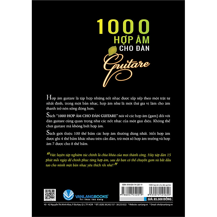 1000 Hợp Âm Cho Đàn Guitare (Tái Bản) - Ảnh 2