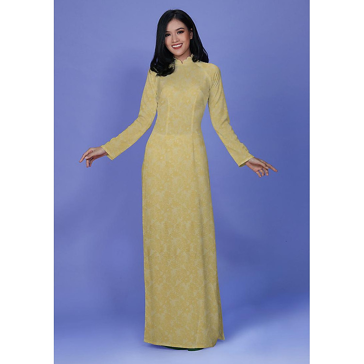 Vải Áo Dài Thái Tuấn Hoa Văn Dệt DHKN002-039