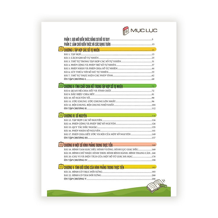 Làm Chủ Kiến Thức Toán Bằng Sơ Đồ Tư Duy Lớp 6 - Ảnh 2